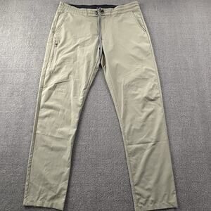Anetik Pants Adult Size 36W 31L Tan Active Athletic Sweatpants Casual Men's